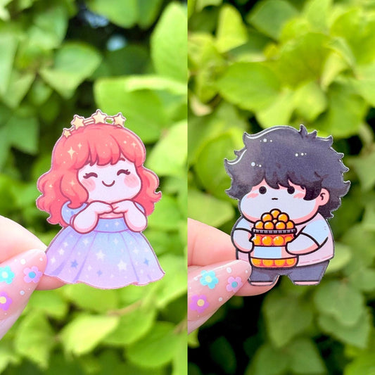 Celestial Homebody + Cheese Ball King Stickers -  Waterproof Sticker for Water Bottle/Stanley, Car, Laptop, Phone, Game Console
