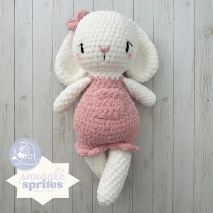 Blossom the Bunny No-Sew Crochet Amigurumi Pattern DIGITAL DOWNLOAD - Snuggle Sprites Collection