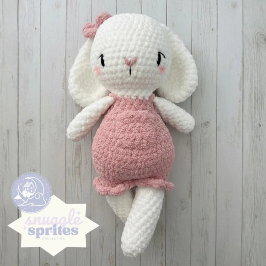 Blossom the Bunny No-Sew Crochet Amigurumi Pattern DIGITAL DOWNLOAD - Snuggle Sprites Collection