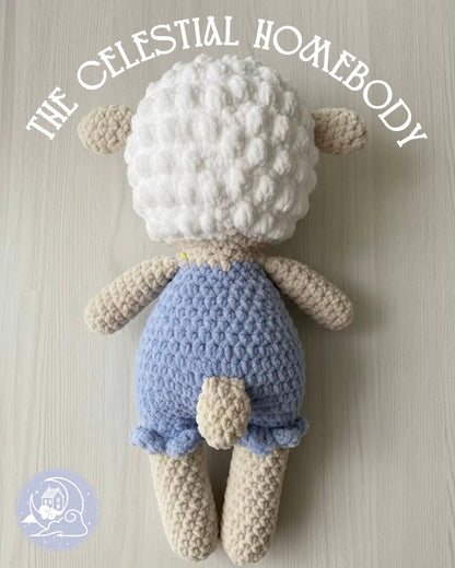 Lulu the Lamb Low-Sew Crochet Amigurumi Pattern DIGITAL DOWNLOAD - Snuggle Sprites Collection